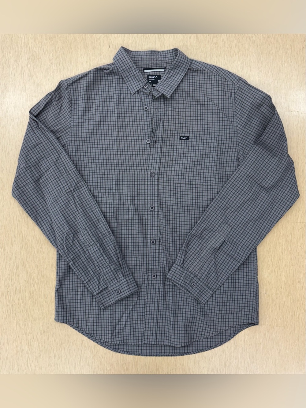 RVCA slim fit striped button down